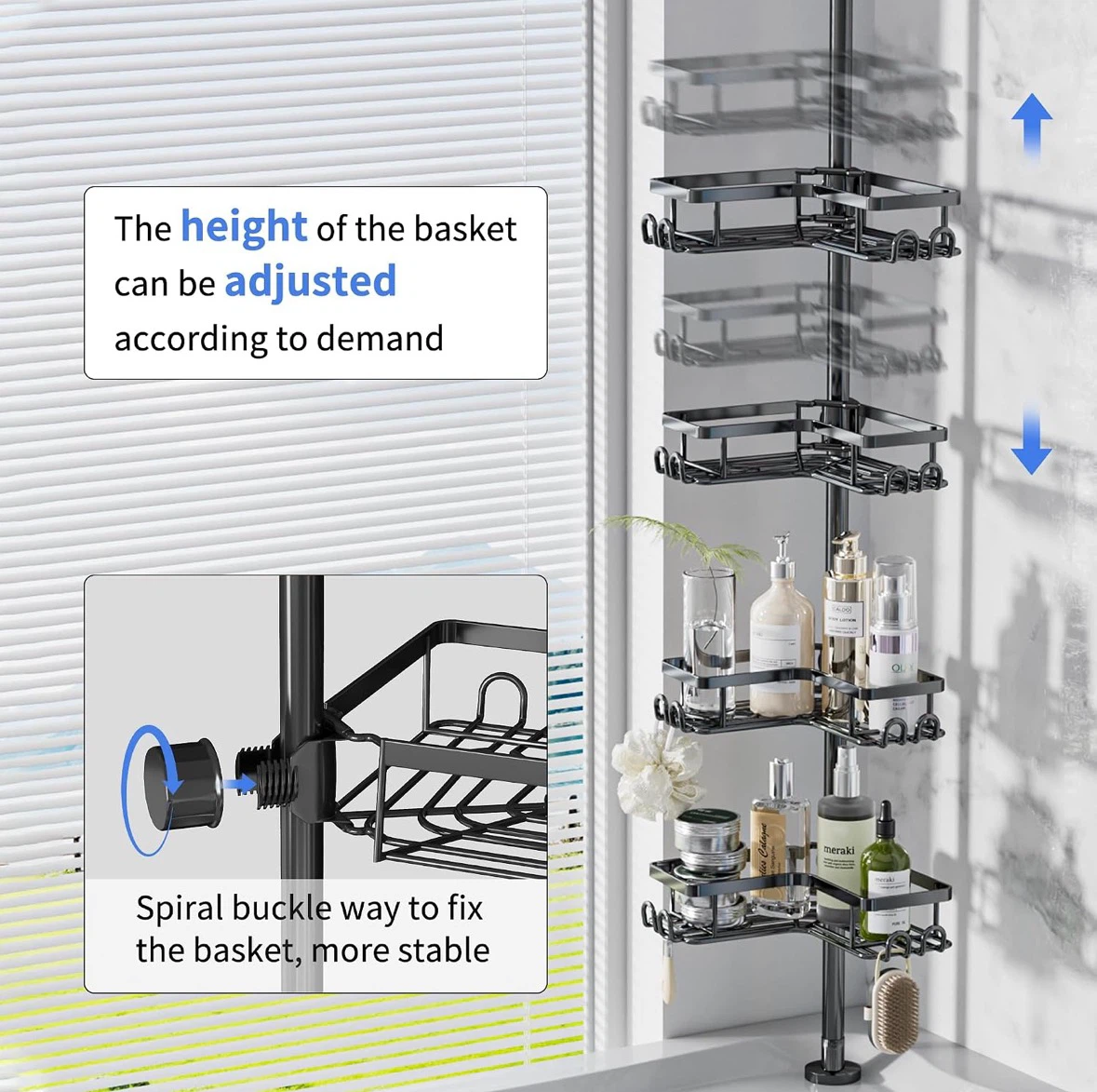 Adjustable Corner Shower Caddy - photo 2