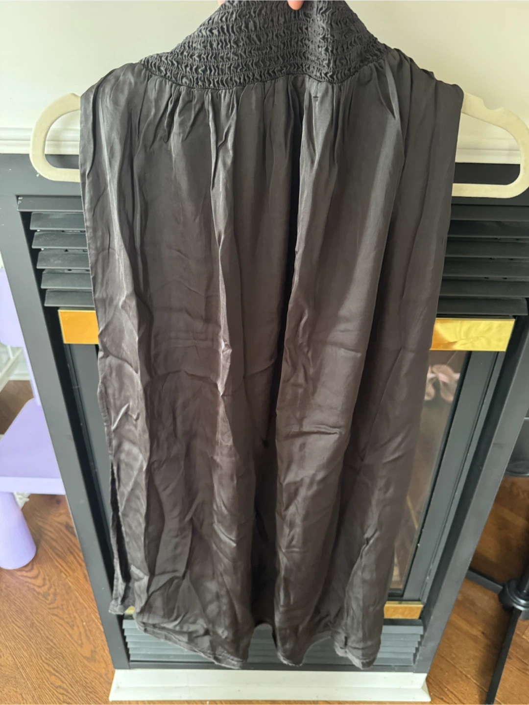 Black Smocked Waist Maxi Skirt - photo 2