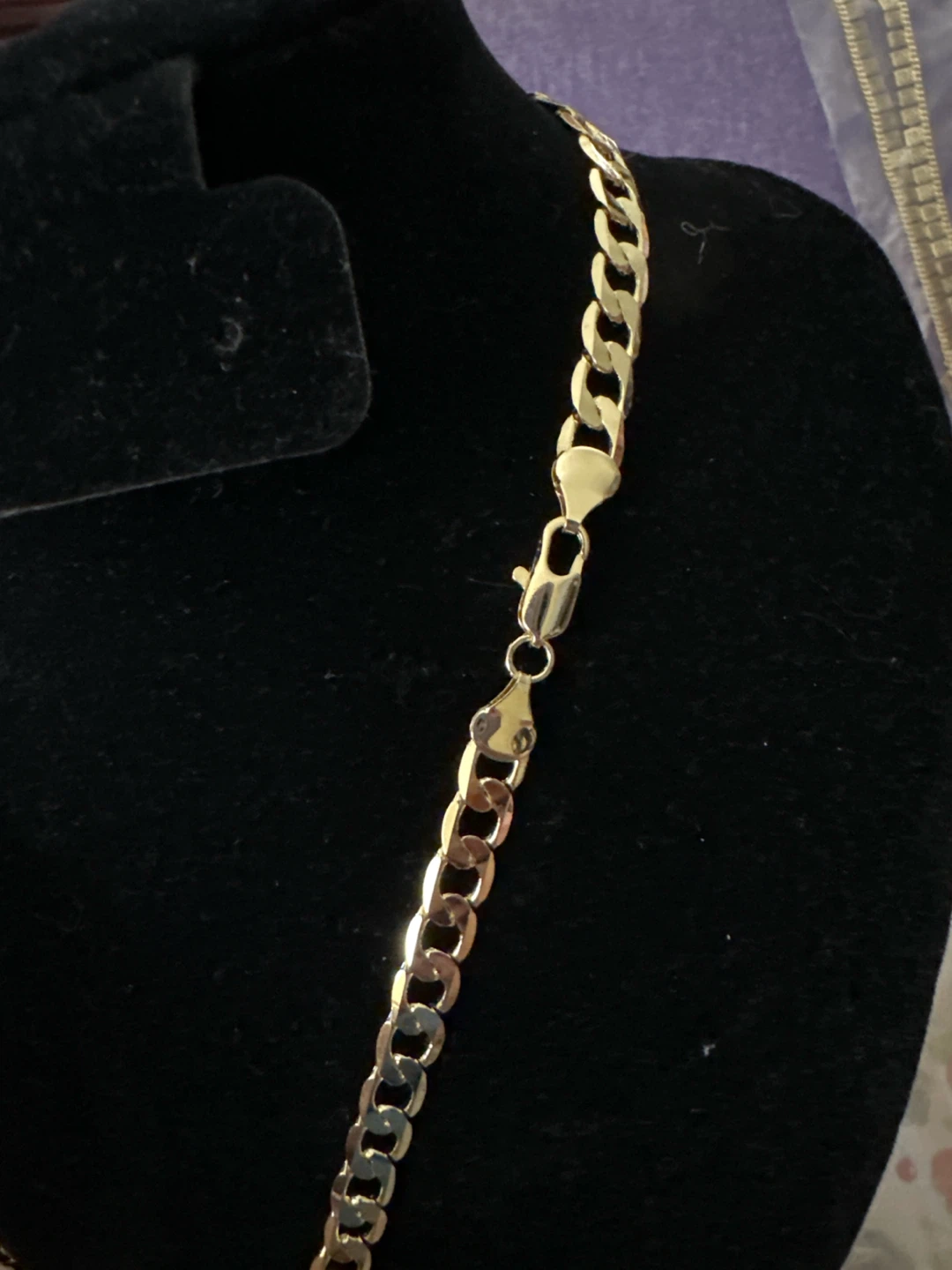 14kGold laminated Cuban Link Chain Necklace - photo 3