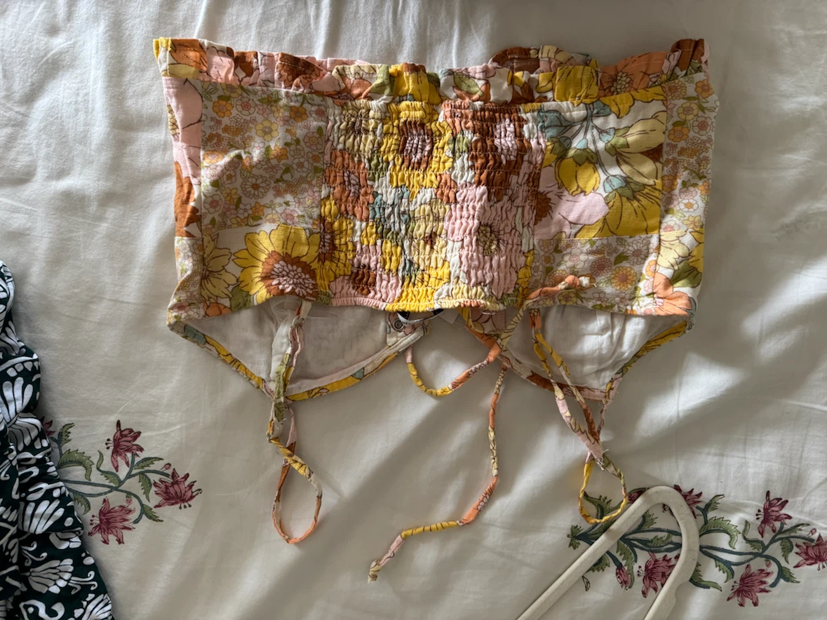 American Eagle Floral Smocked Tube Top - photo 2