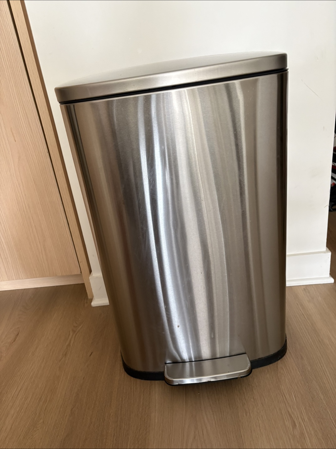 Stainless Steel Kitchen Trash Can 13 Gallon with Pedal