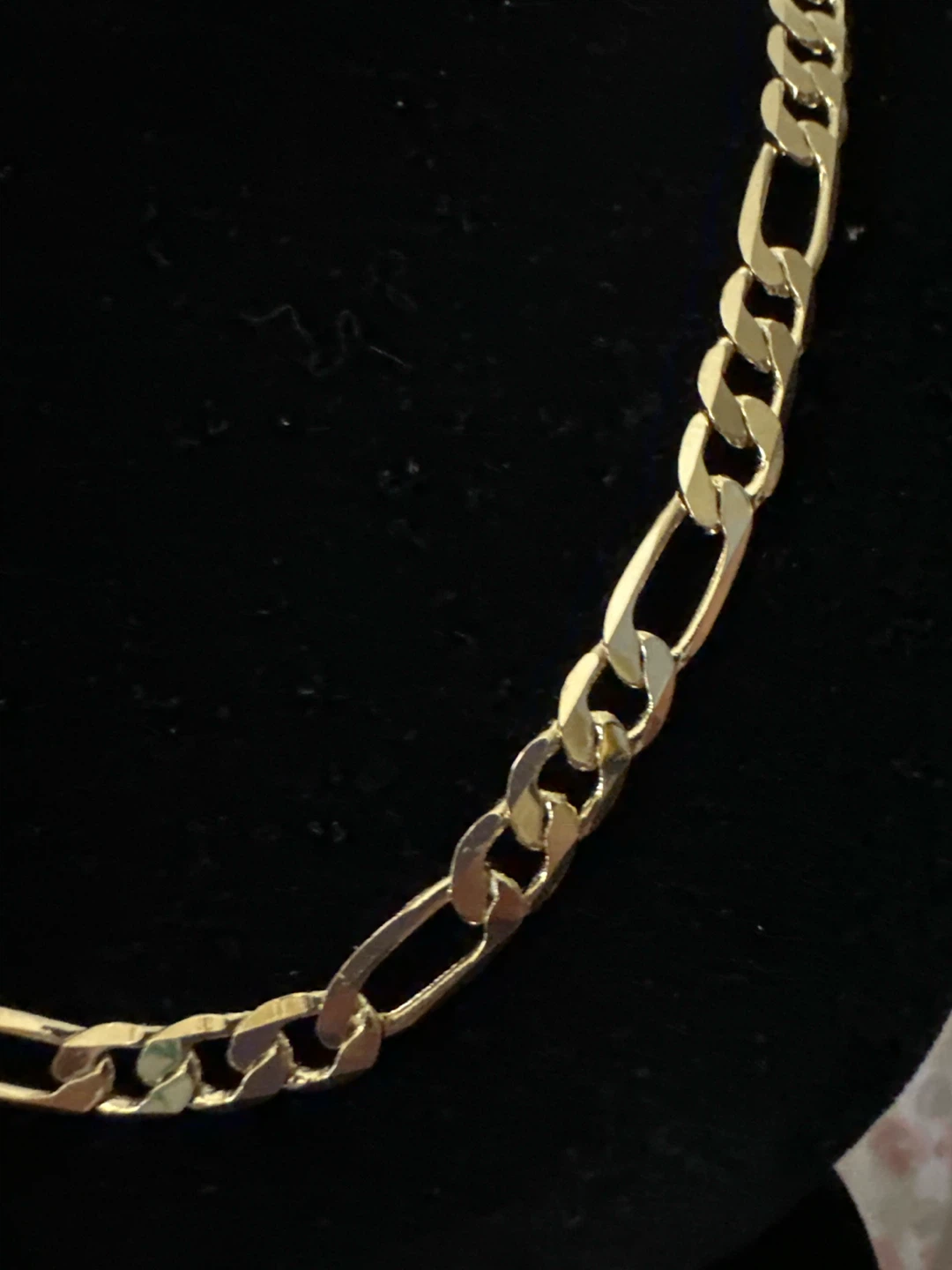 14k Gold laminated Figaro Chain Necklace - photo 2