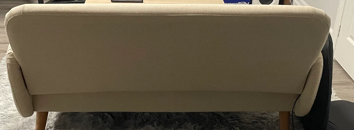 Cream Loveseat Sofa - photo 2