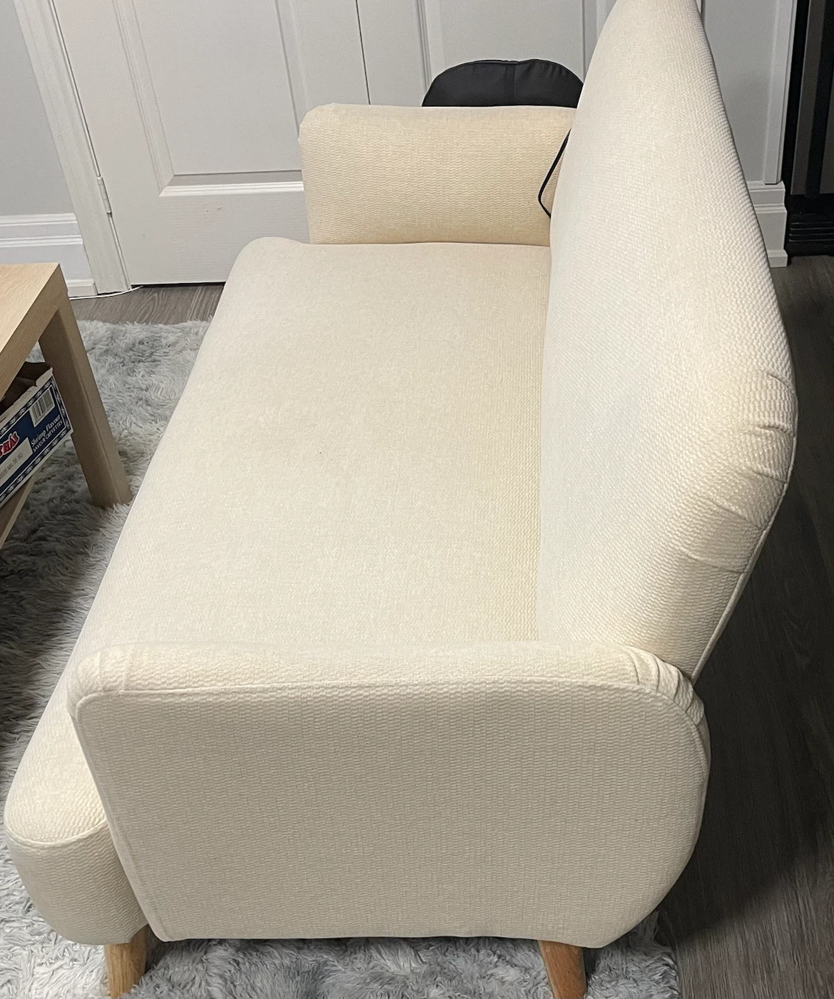 Cream Loveseat Sofa - photo 3
