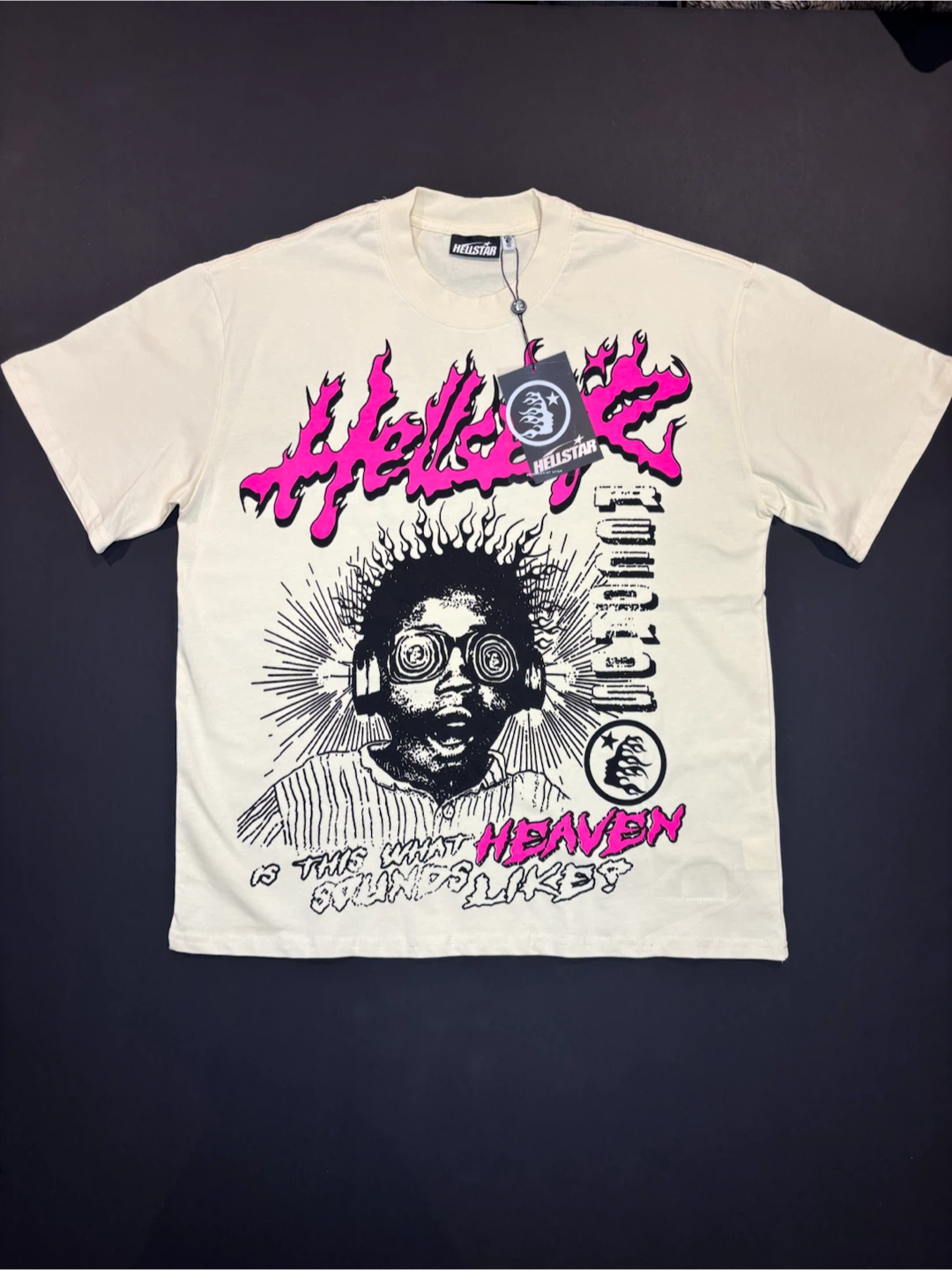 Hellstar Records Cream T-Shirt - Size M