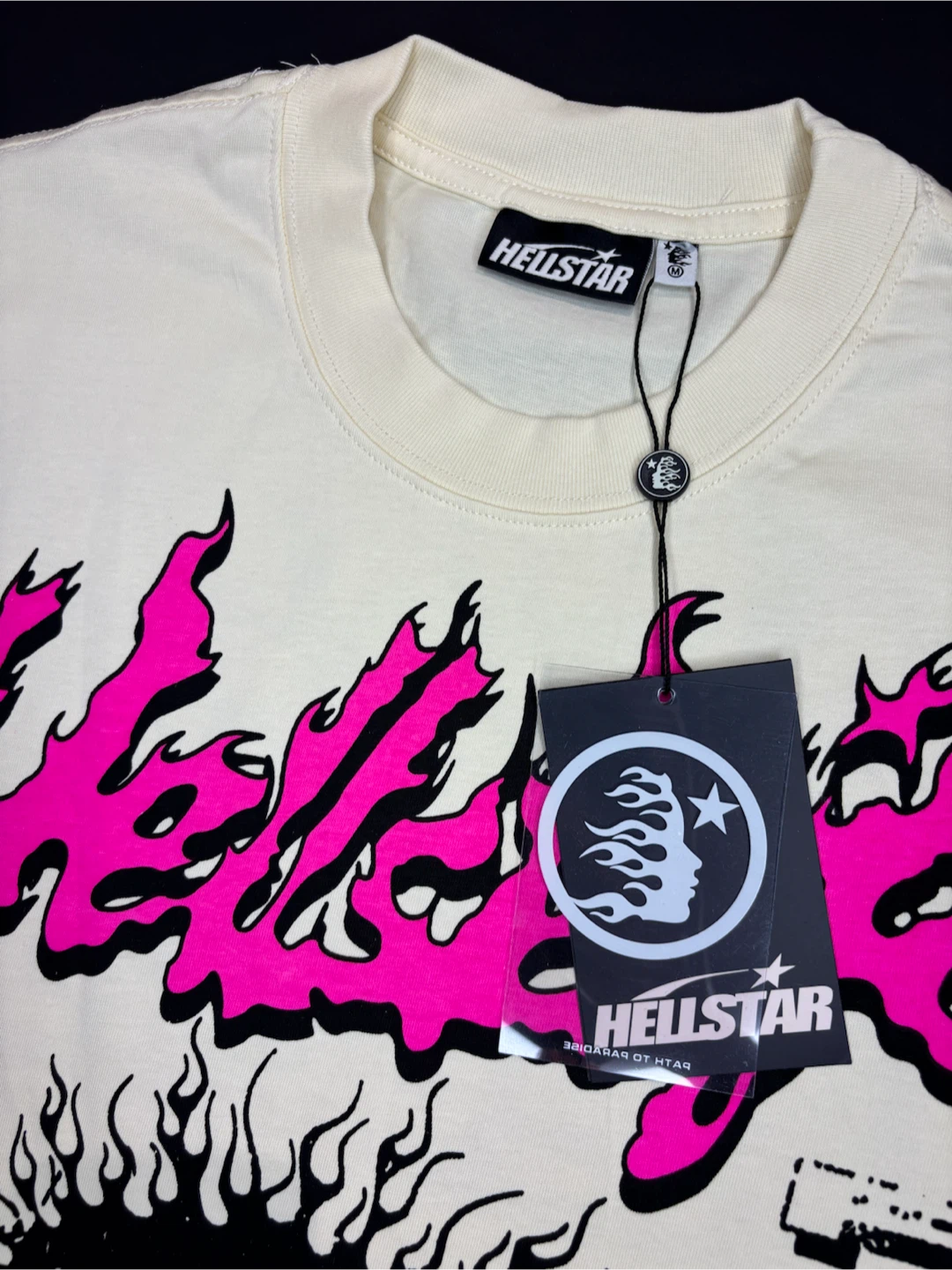 Hellstar Records Cream T-Shirt - Size M - photo 2