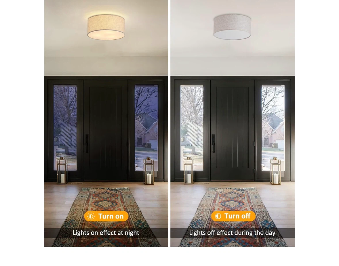 12.6" Modern Semi-Flush Ceiling Light Fixture - photo 4