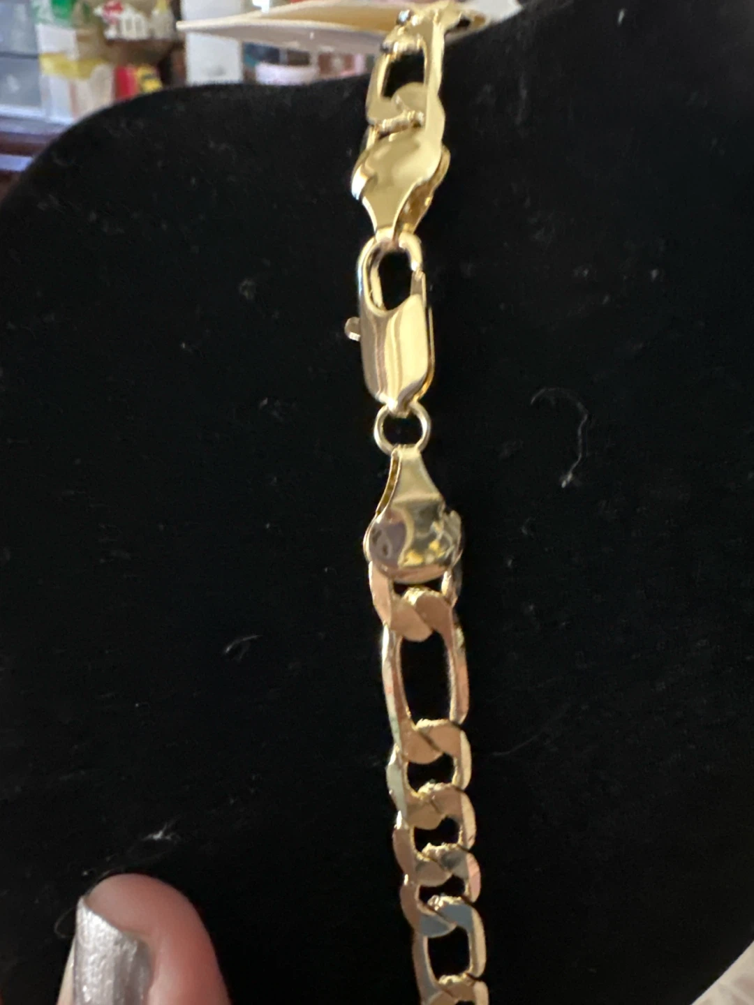 14k Gold laminatedFigaro Chain Necklace - photo 3
