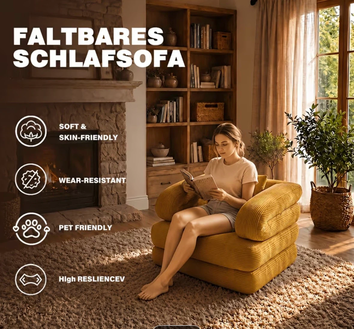 Convertible Sofa Chair Bed - photo 3