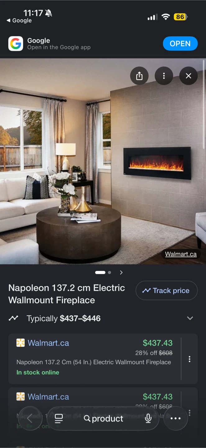 Napoleon 54" Wall Mount Electric Fireplace - photo 5