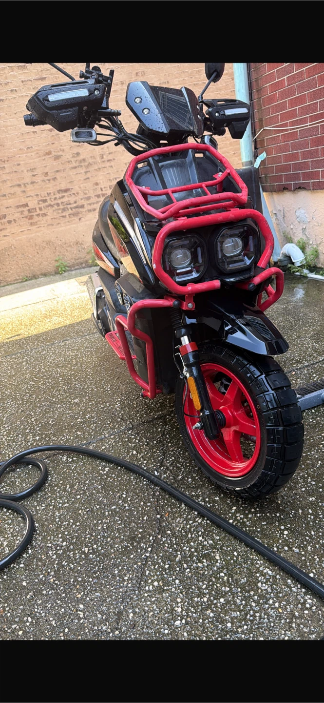 Black and Red Scooter
