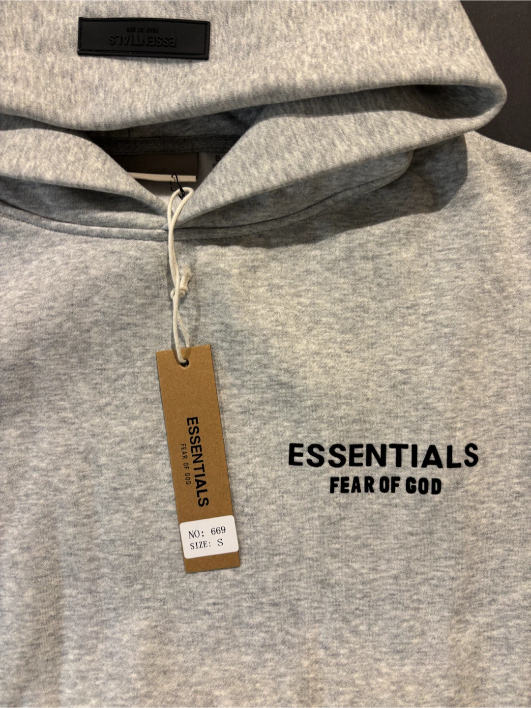 ESSENTIALS Fear of God Grey Hoodie - Size S - photo 2