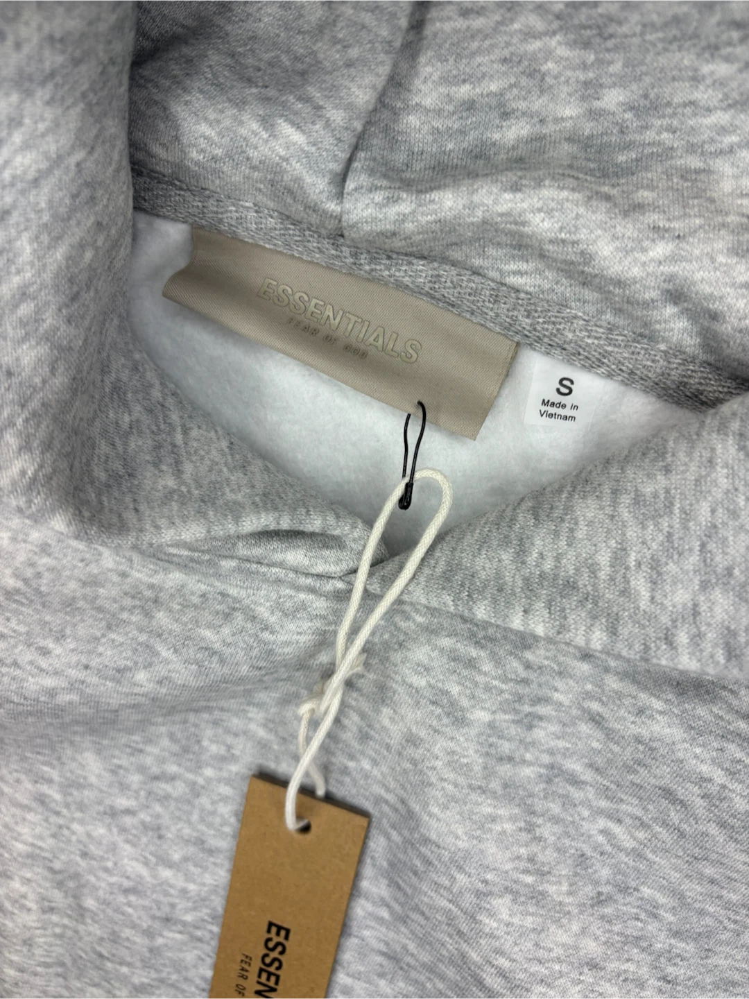 ESSENTIALS Fear of God Grey Hoodie - Size S - photo 4