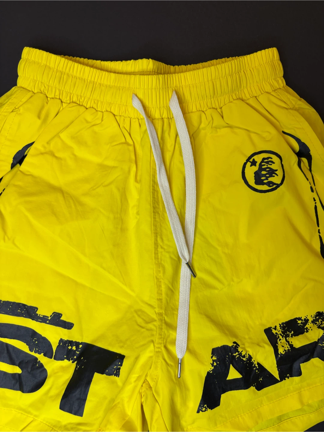 Hellstar Yellow Athletic Shorts - photo 2
