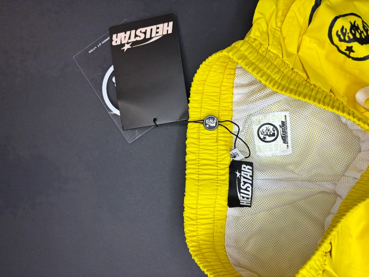 Hellstar Yellow Athletic Shorts - photo 3