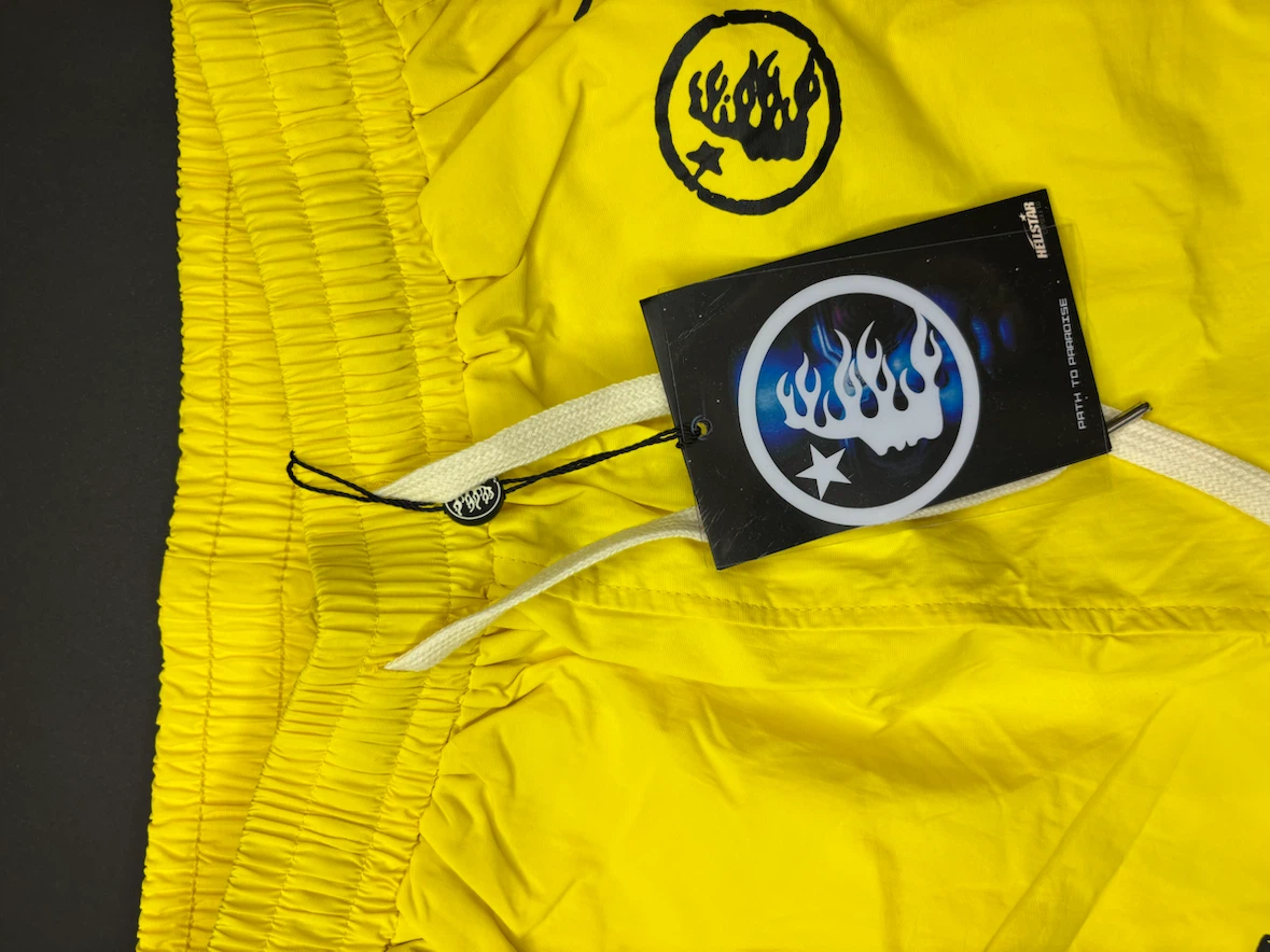 Hellstar Yellow Athletic Shorts - photo 4