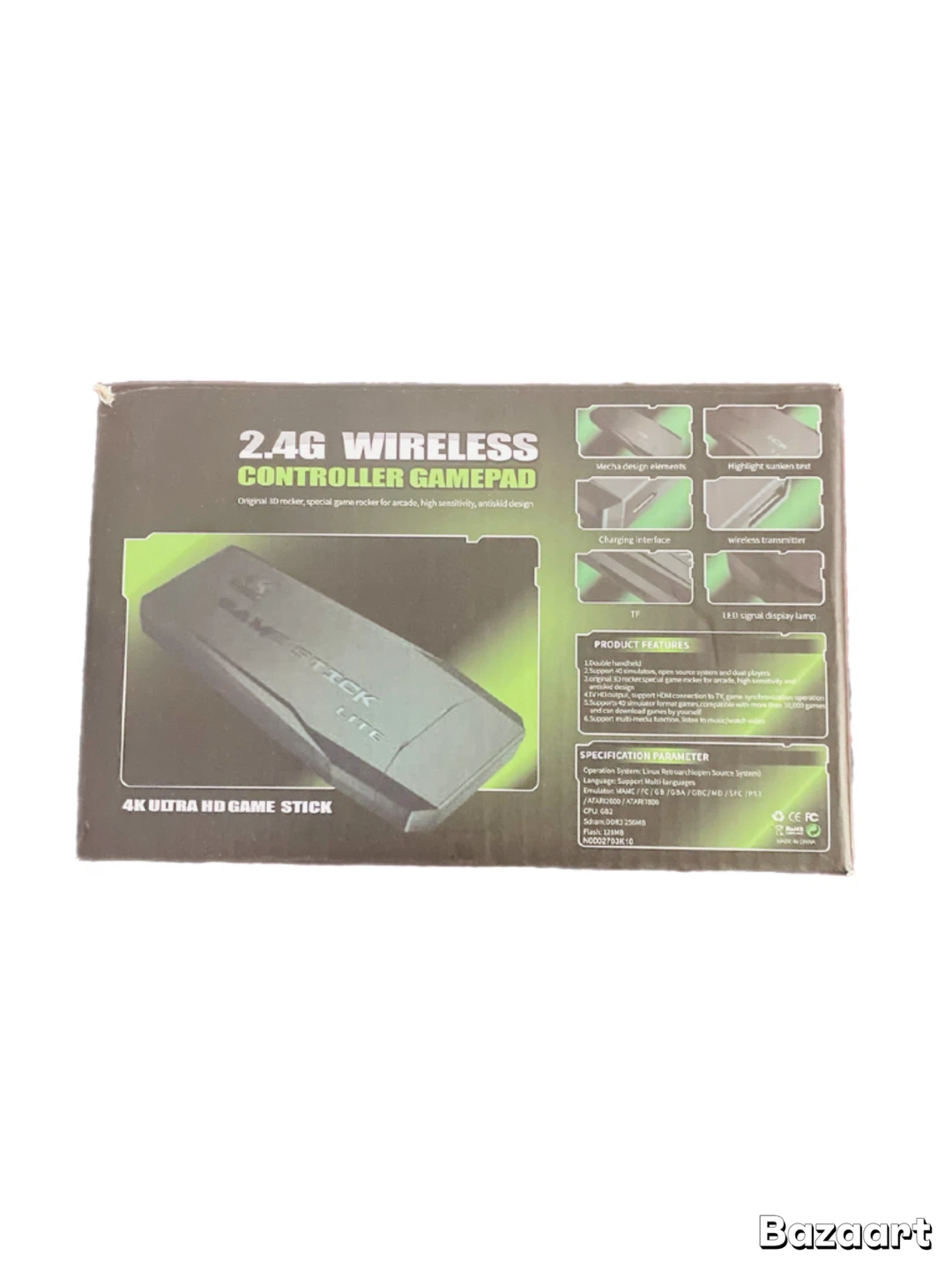 2.4G Wireless Controller Gamepad with 4K Ultra HD Game Stick - photo 2