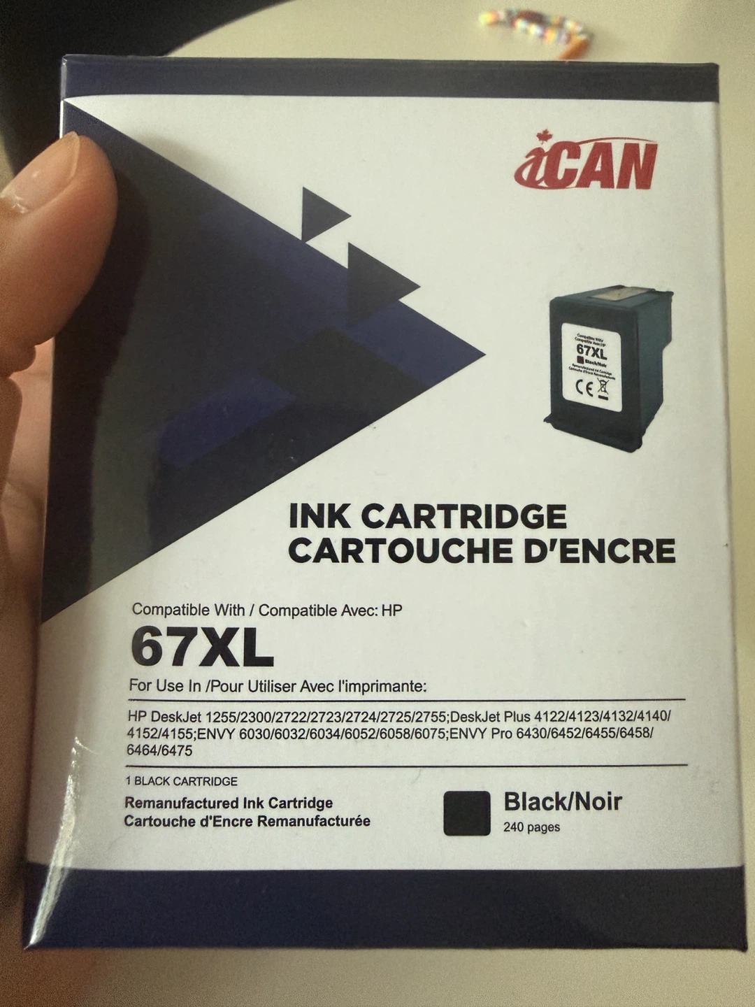 iCAN 67XL Remanufactured Black Ink Cartridge - photo 2