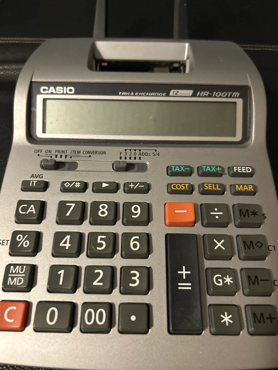 Casio HR-100TM Tax & Exchange Calculator - photo 2