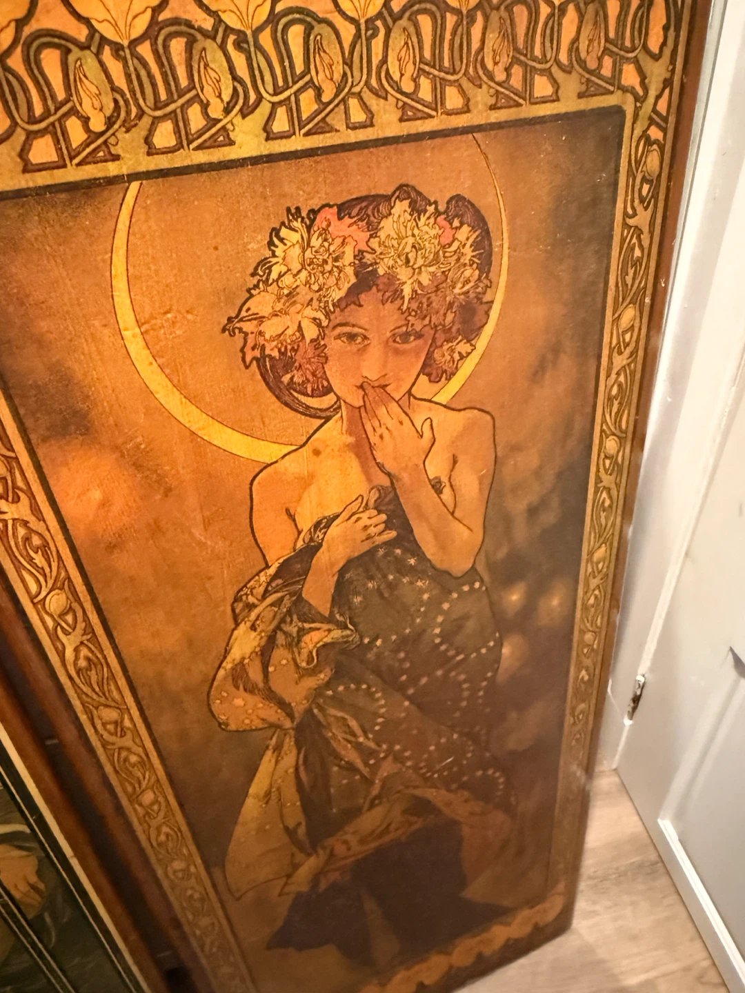 Alphonse Mucha Style Art Panels (Set of 2) - photo 3