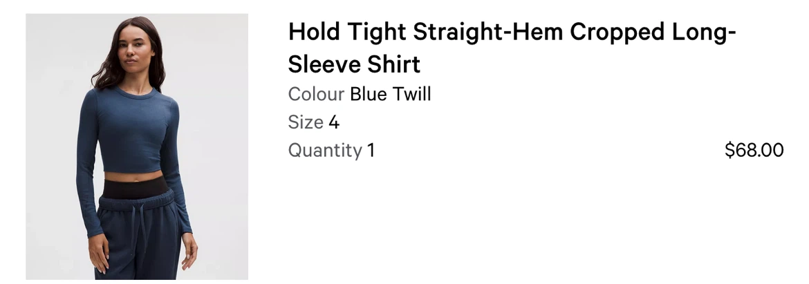 Lululemon Hold Tight Cropped Long-Sleeve - photo 3
