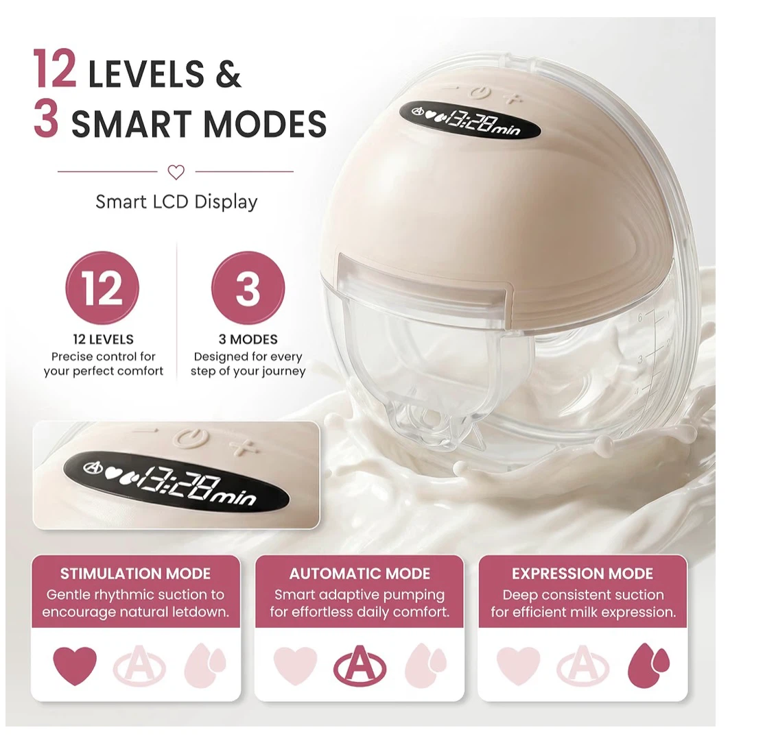 Portable Wearable Breast Pump