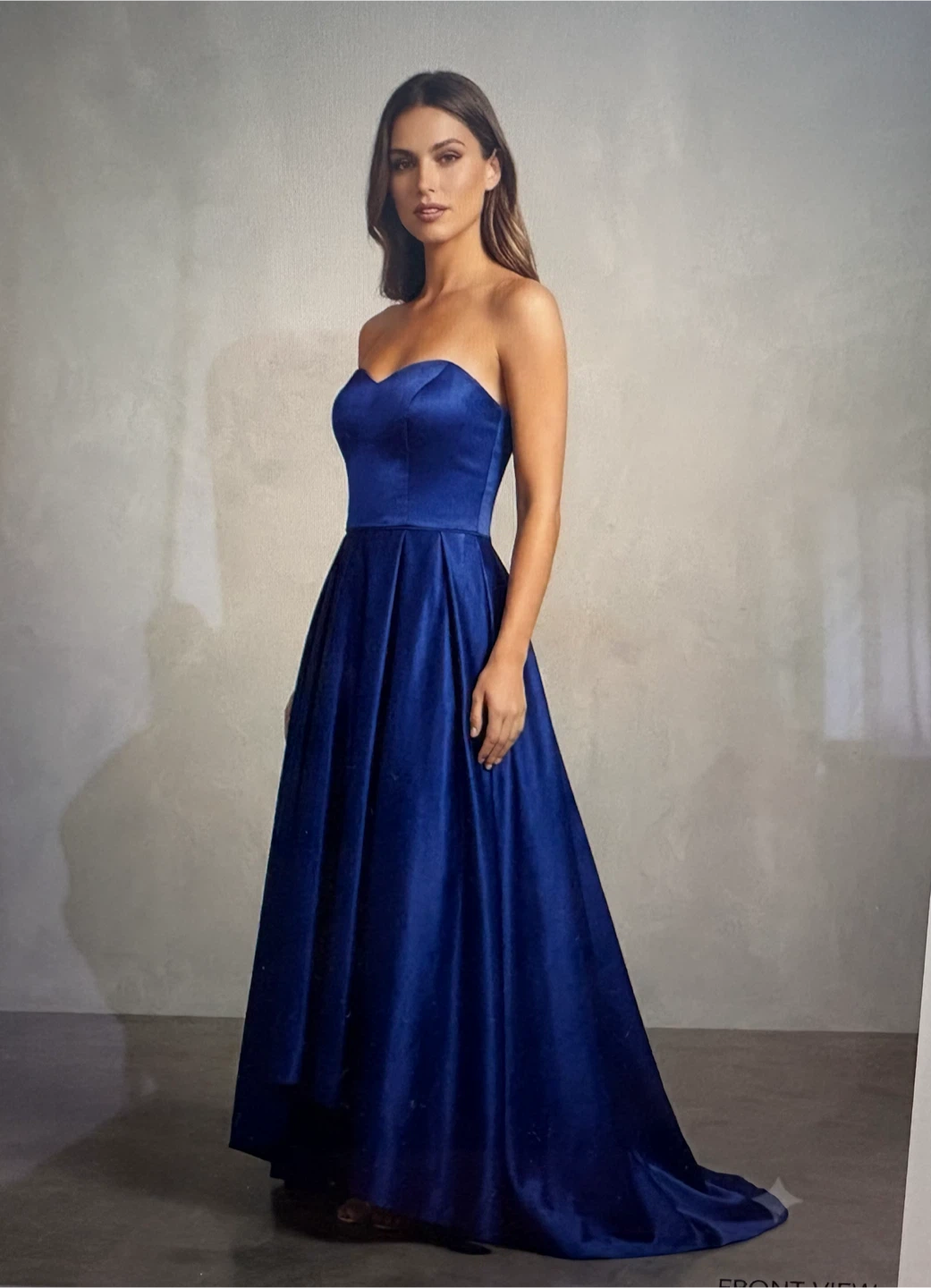 Royal Blue Strapless Gown