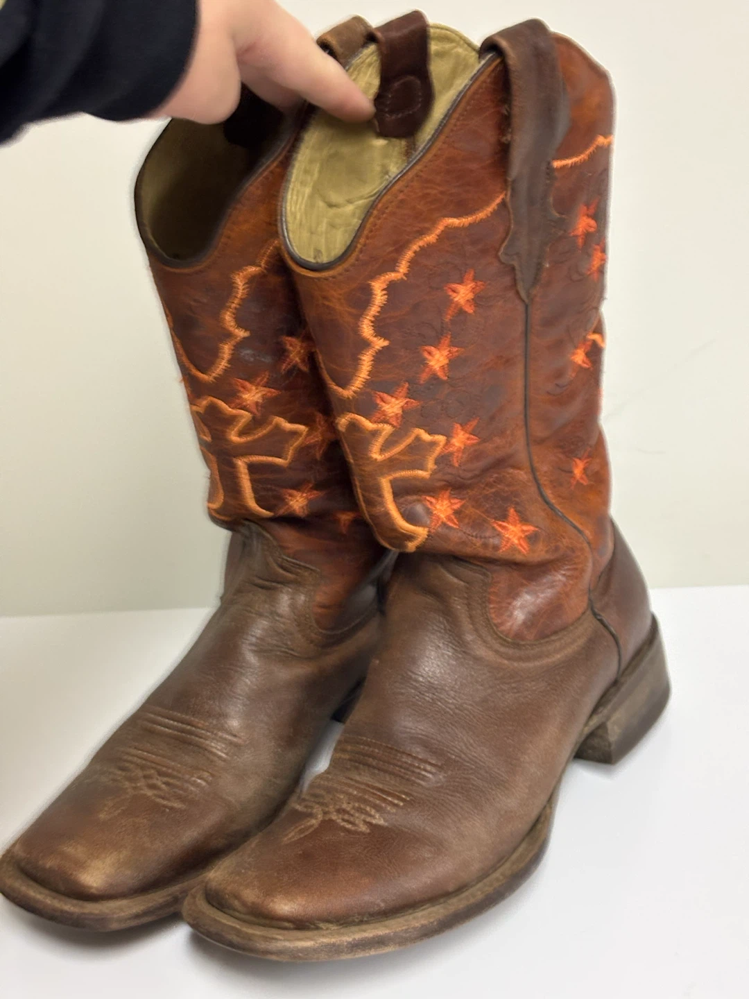 Stetson Ladies Cowboy Boots Size 7.5