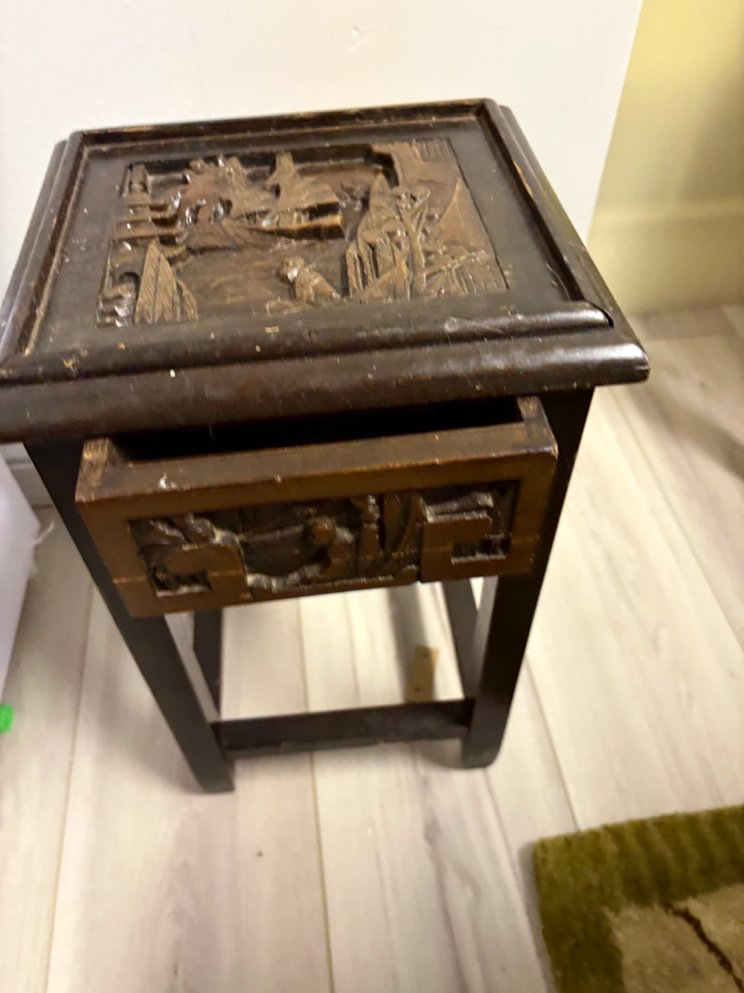Vintage Carved Nesting Tables - photo 2