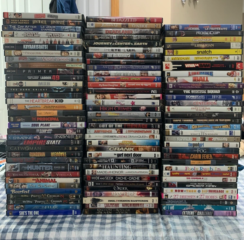 100 DVDs for $40