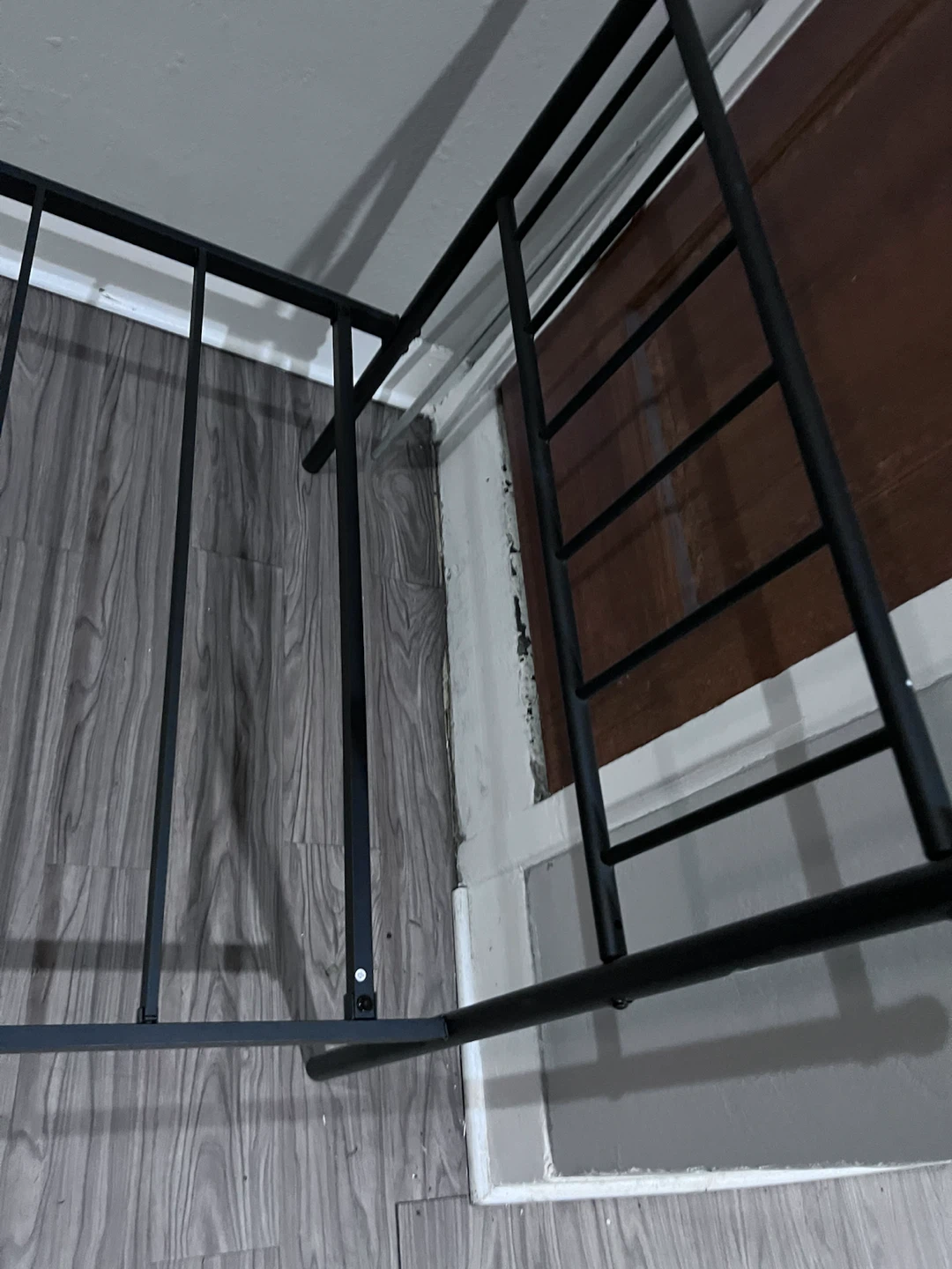 Black Metal Twin Bed Frame - photo 3