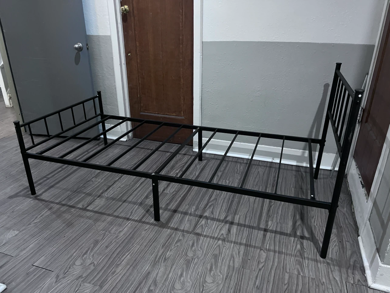 Black Metal Twin Bed Frame - photo 5