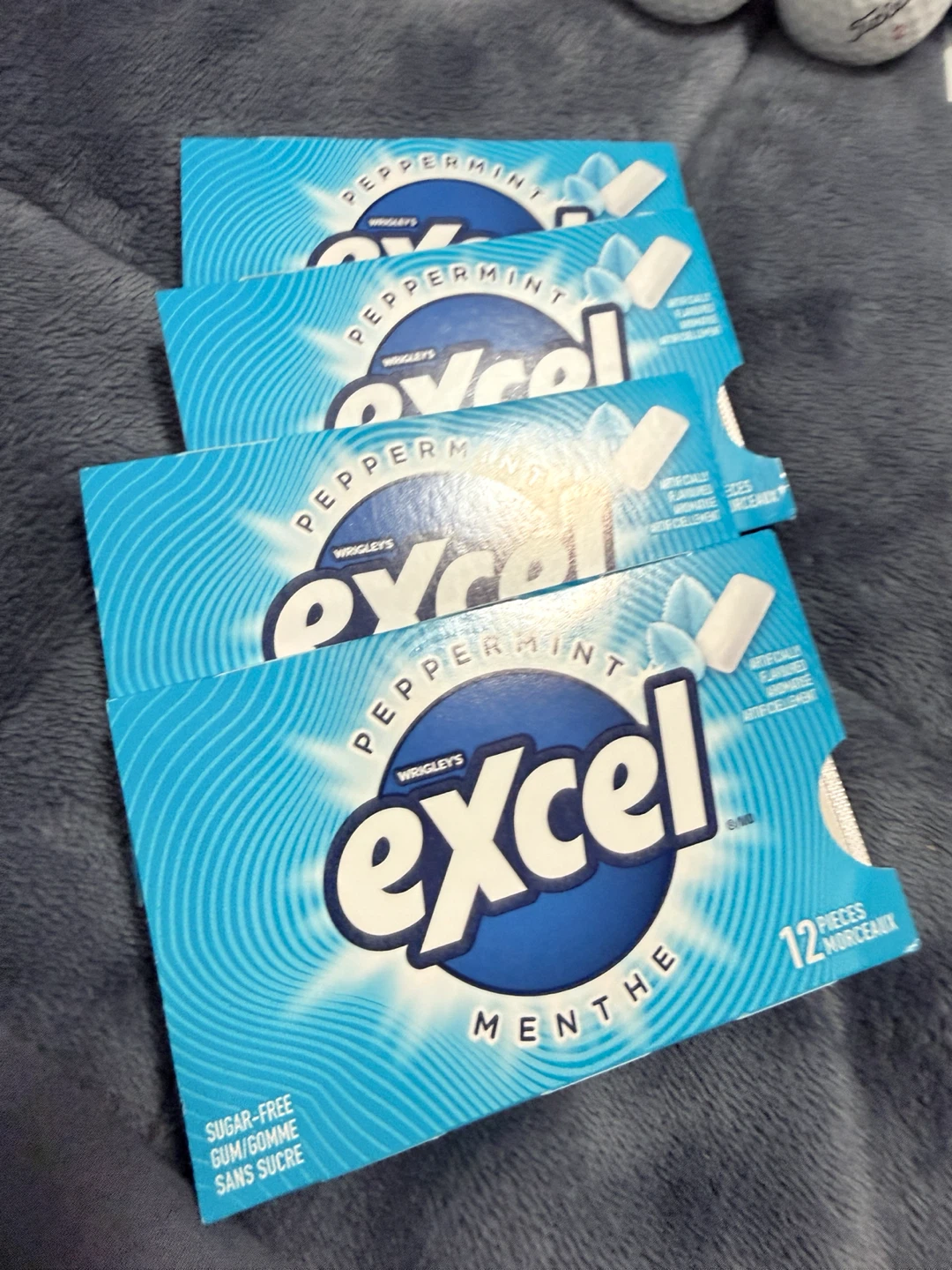 Wrigley's Excel Peppermint Sugar-Free Gum (4 packs)