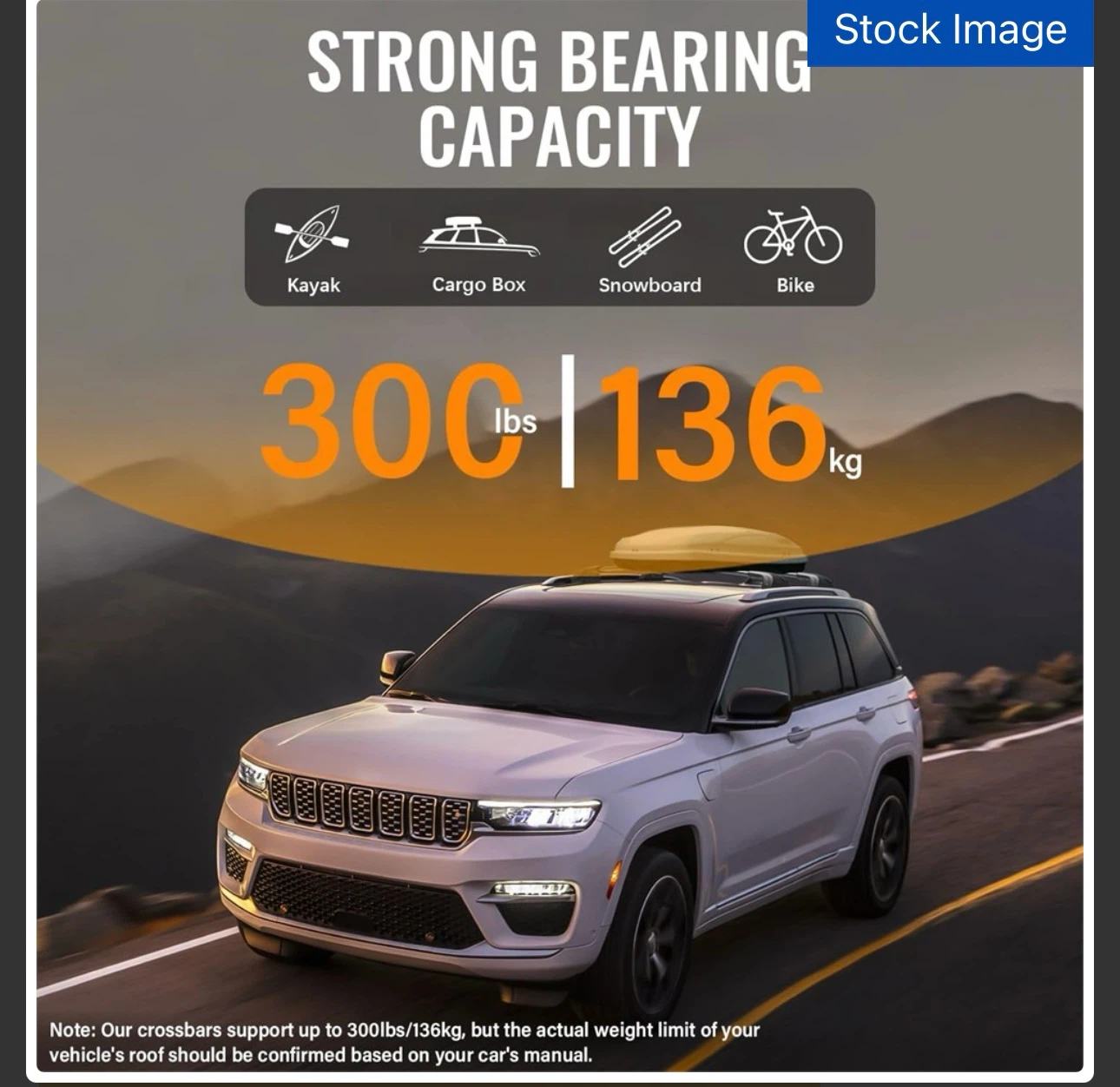 Roof Rack Crossbars for Jeep Grand Cherokee & Compass - photo 4