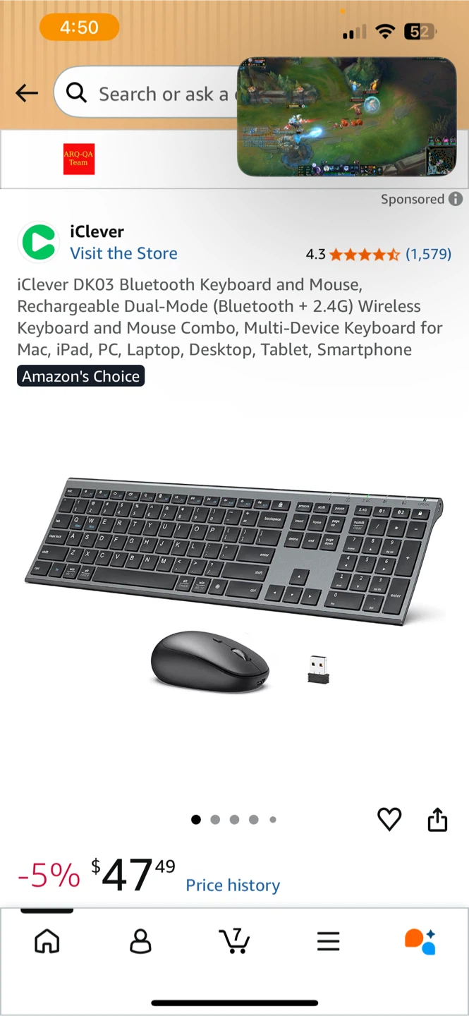 iClever IC-DK03 Wireless Keyboard - photo 4