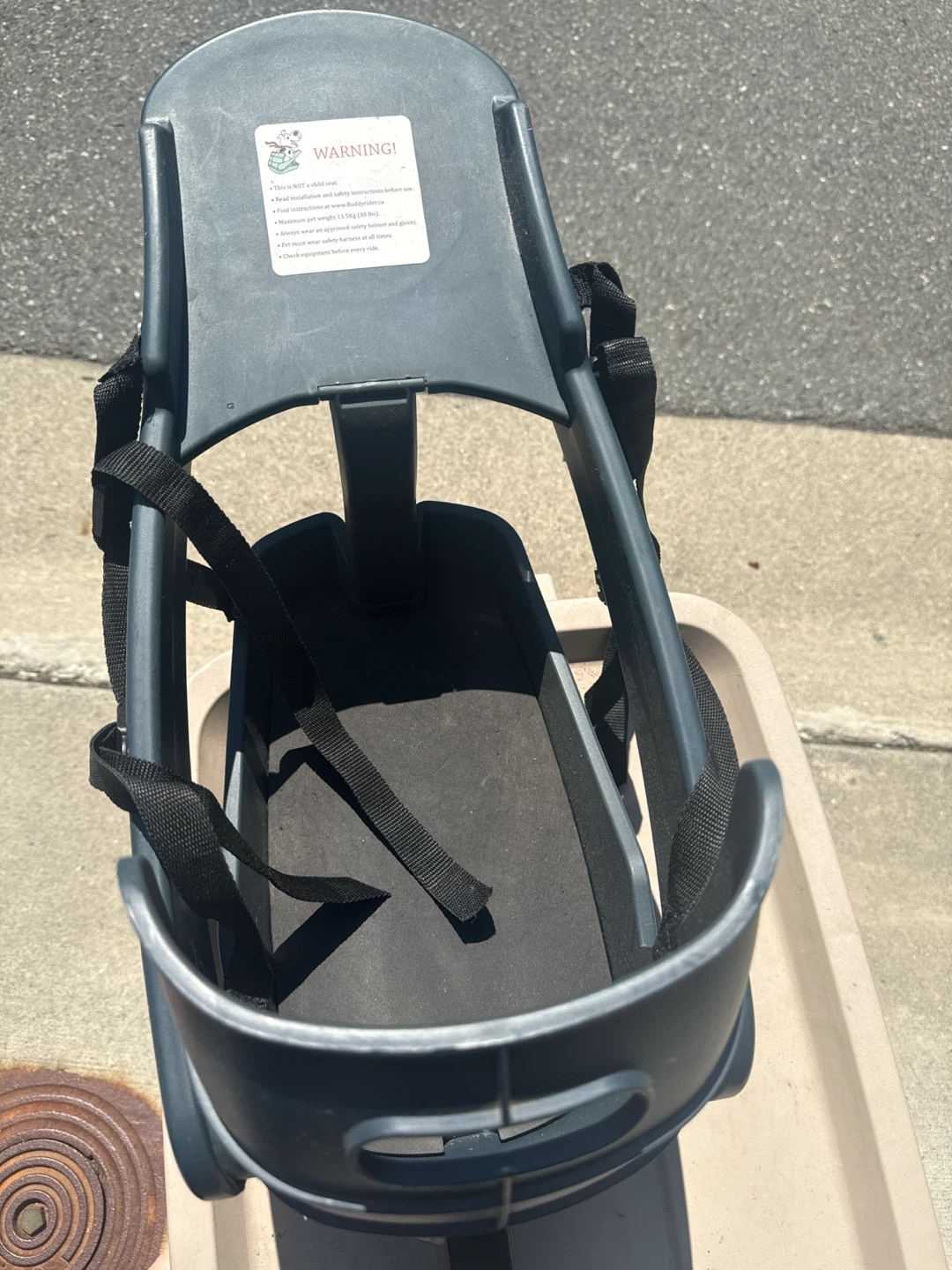 FOR SALE: BuddyRider Dog Bike Seat – Hardly Used! - photo 3