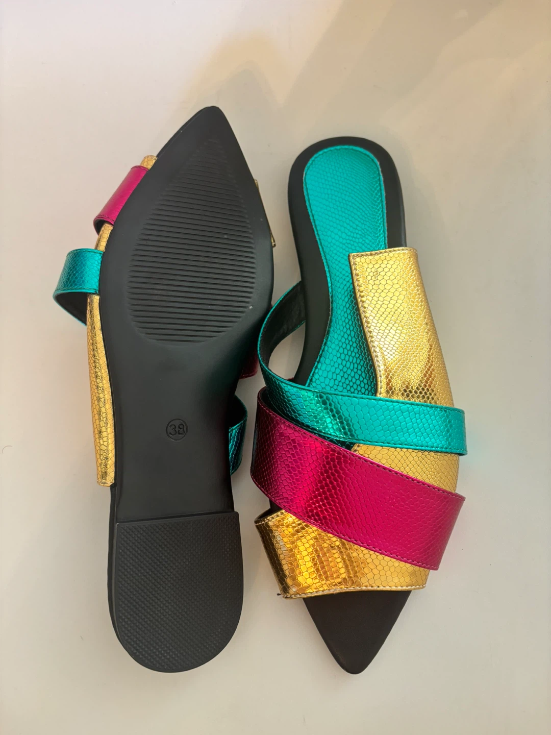 Women's Multi-Colour Mules - Size 38 - photo 2