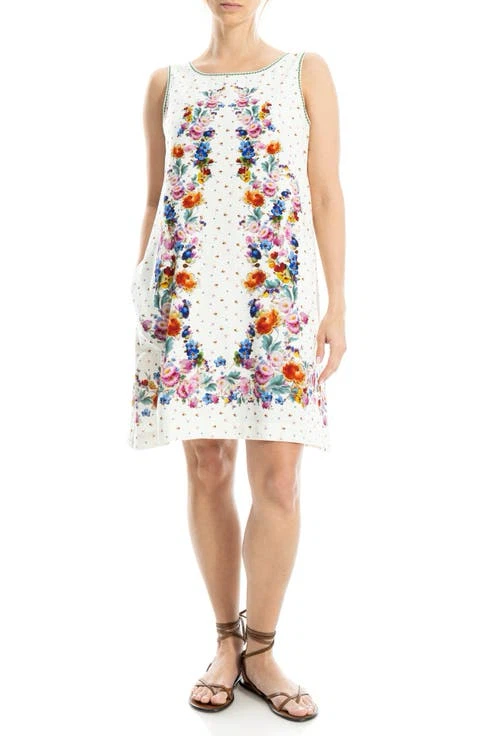 Max Studio London Floral shift dress XL