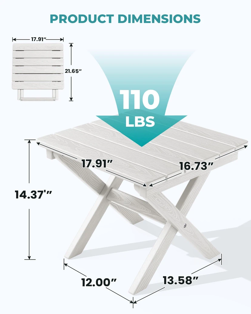 SERWALL Portable Folding Adirondack Table - photo 2