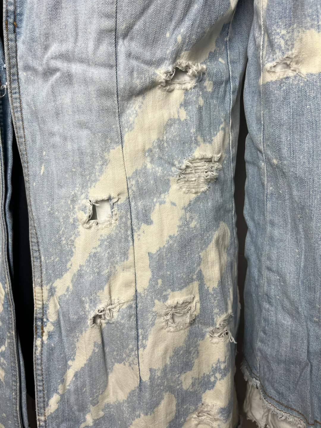 ICE jeans by ICEBERG Distressed Denim Long Jacket - photo 3