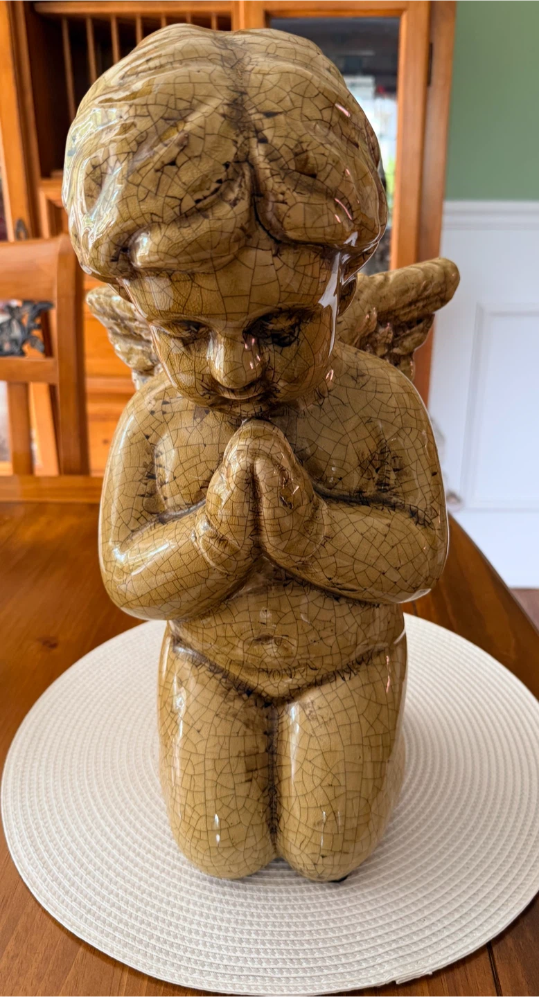 Ceramic Cherub Figurine