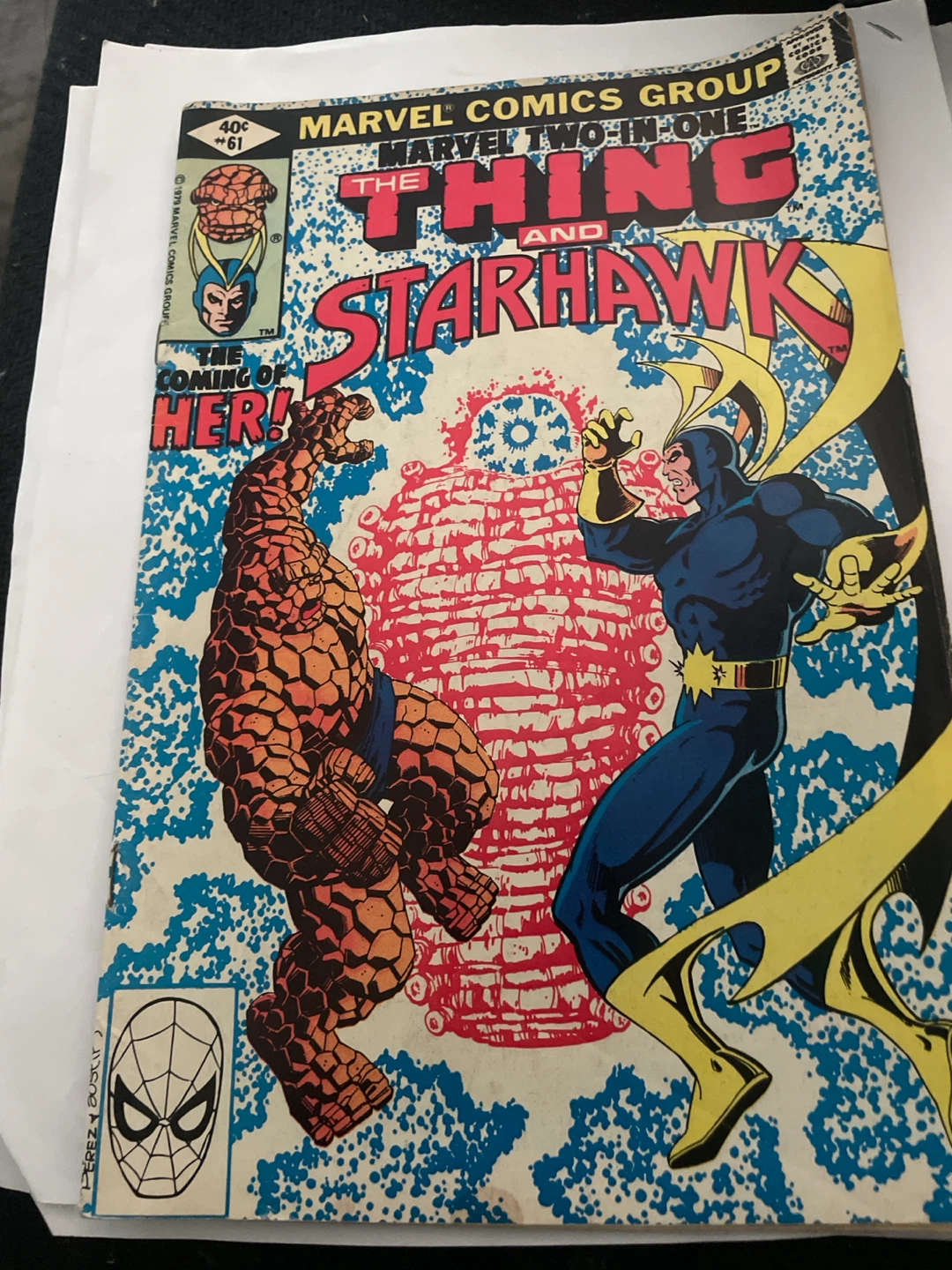 Marvel Two-in-One The Thing and Starhawk Comic #61