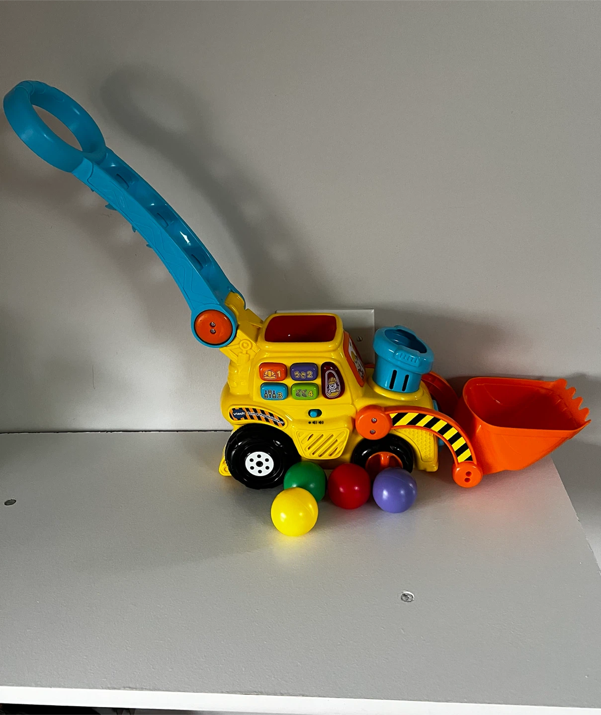 VTech Pop-a-Balls Push & Pop Bulldozer Toy