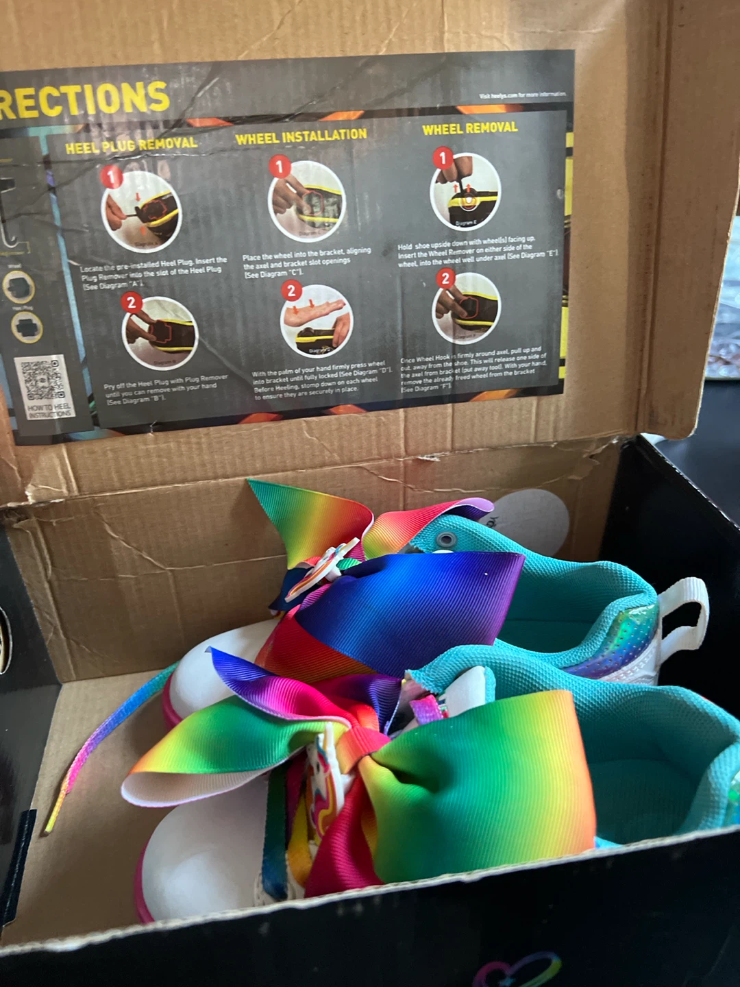 Heelys JoJo Siwa Rainbow Unicorn Wheeled Shoes - photo 2