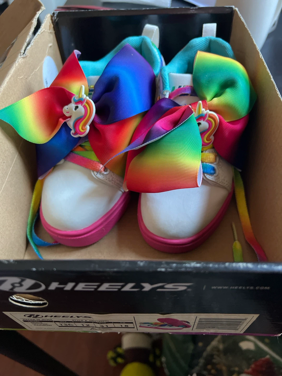 Heelys JoJo Siwa Rainbow Unicorn Wheeled Shoes - photo 3