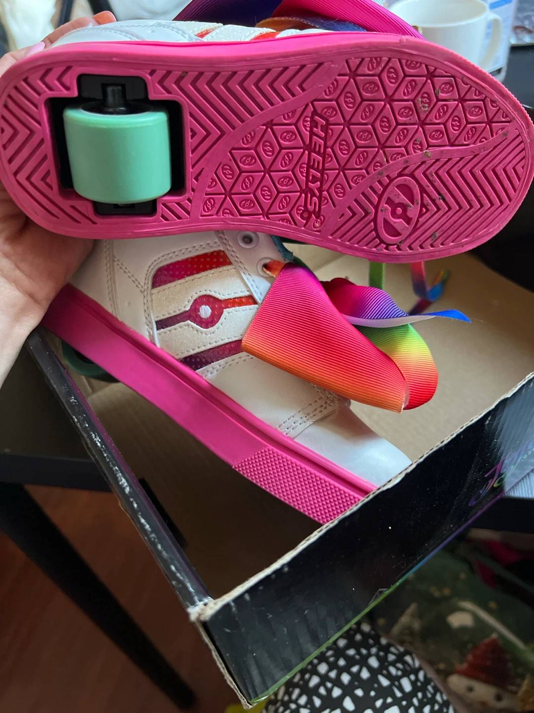 Heelys JoJo Siwa Rainbow Unicorn Wheeled Shoes - photo 4