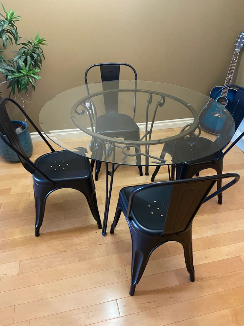 Table and chairs