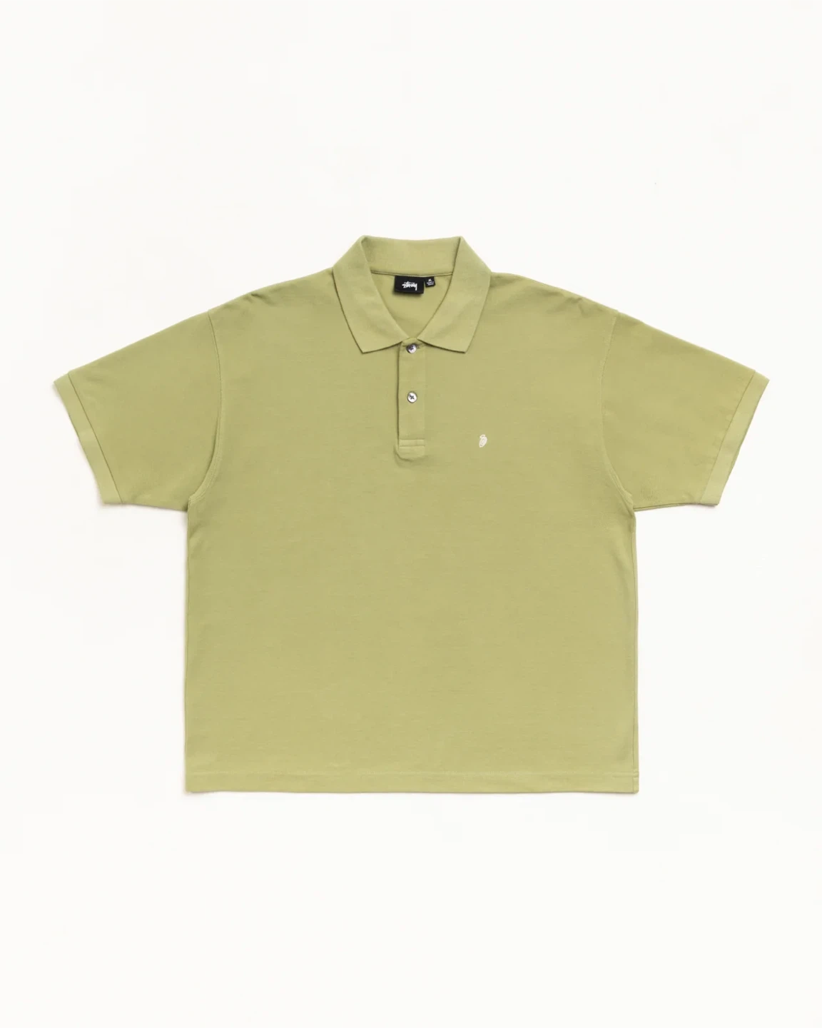 Stüssy Classic Pique Polo Shirt Leaf Green