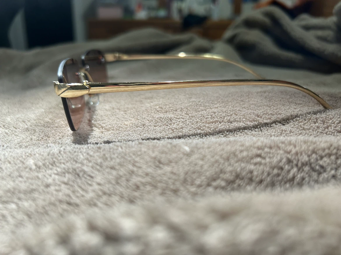 Rimless Gradient Sunglasses Cartier panther style - photo 2