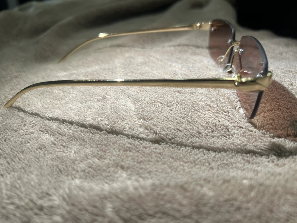 Rimless Gradient Sunglasses Cartier panther style - photo 3